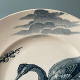 Old round dish Keller and Guérin Lunéville