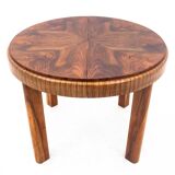 Art Deco round table, Poland, 1940s. After renovation.