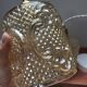 Set of two vintage amber glass pendant lights