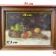 Still life with fruit signed, dated and framed 54cmX42cm