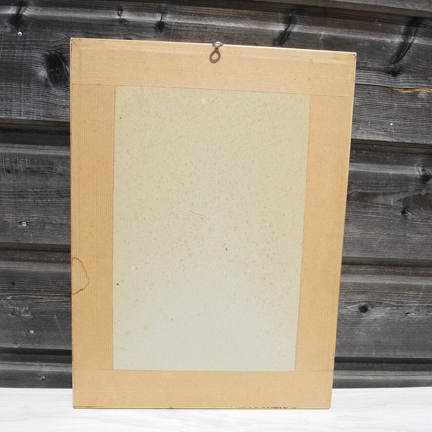 Old framed lithograph: The Hunt of Beauvarlet Jacques Firmin