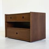 Set of two Italian wooden bedside tables