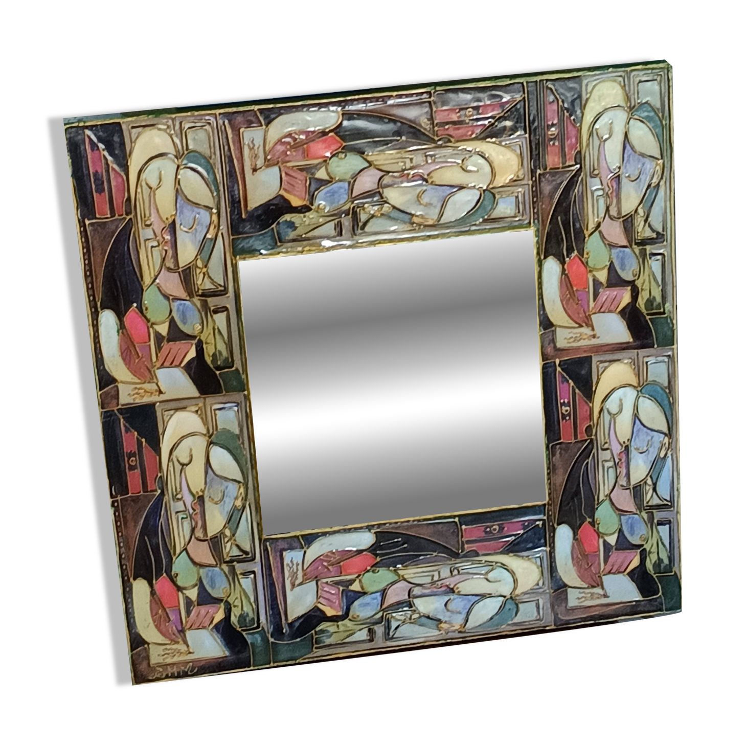 Miroir modèle François Lembo édition Bernard H Martin  BHM Vallauris