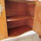 Headboard – console – sideboard – art deco – 2 doors – 2 niches in solid walnut e