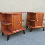 Pair of art deco bedside tables