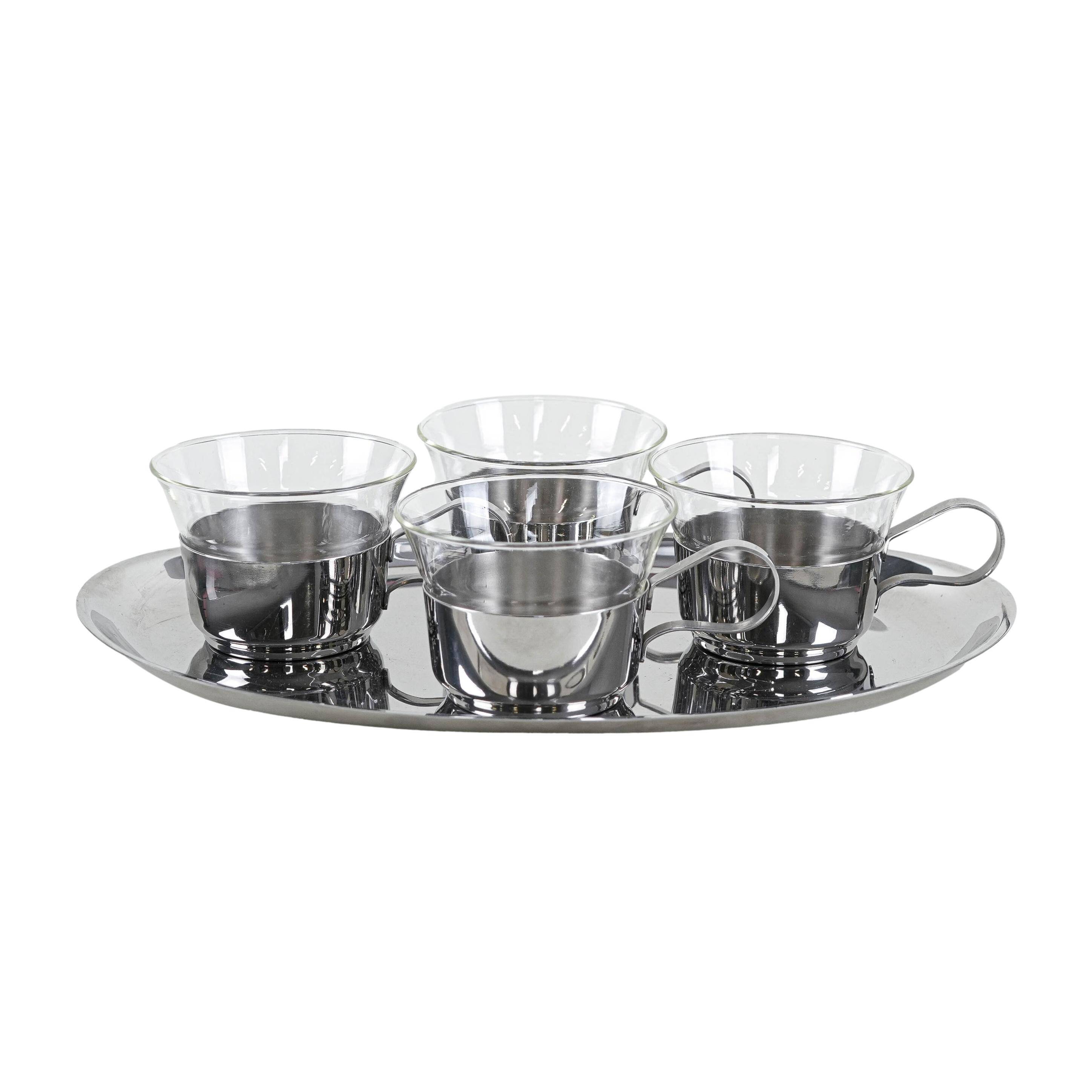 Serving set, Italian design, 1970s, made in Italy