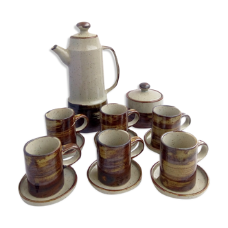 Japanese sandstone coffee service, 80s