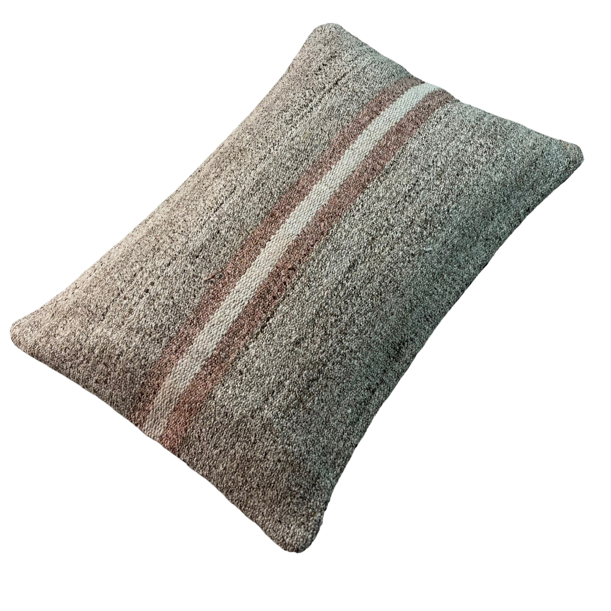 Vintage turkish kilim cushion cover, 30 x 50 cm