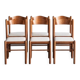 Set of 6 dining chairs in the style of Vico Magistretti
