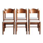 Set of 6 dining chairs in the style of Vico Magistretti