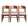 Set of 6 dining chairs in the style of Vico Magistretti