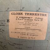 Illuminated glass globe from the 1930s/40s, V. Vindrinet, Paris