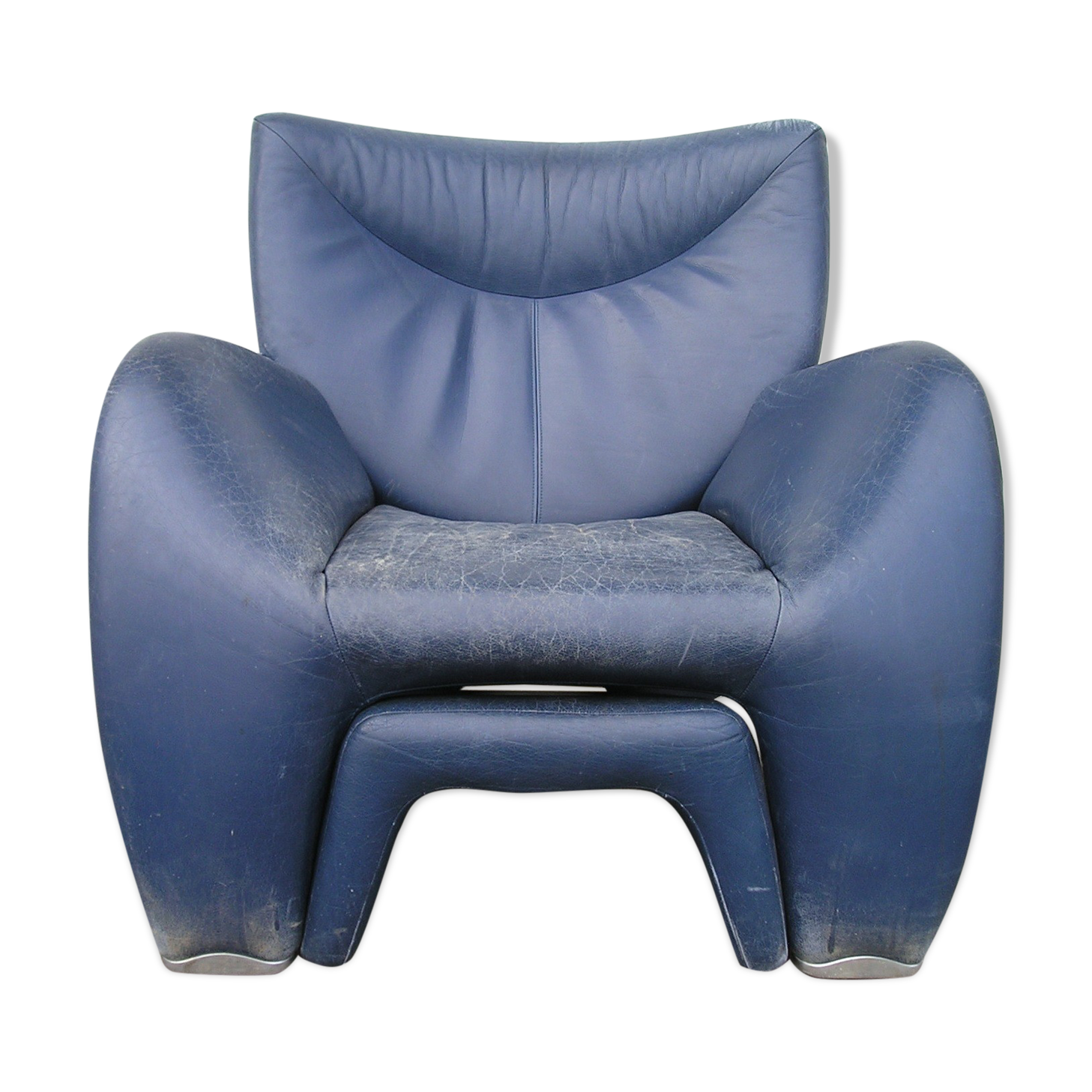 Fauteuil cuir de Jan Armgardt pour Leolux années 80