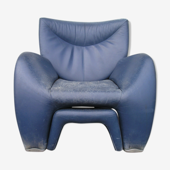 Leather armchair by Jan Armgardt for Leolux 80s