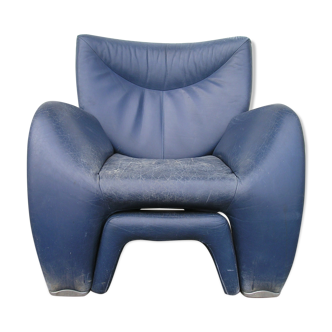 Leather armchair by Jan Armgardt for Leolux 80s