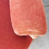 Paire de fauteuils crapaud velours