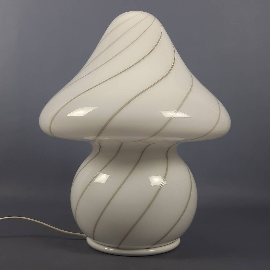 Mushroom lamp in Murano glass, modernist design by Nason Mazzega from the 1970s.