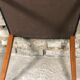 Suite of 4 Scandinavian teak chairs with anthracite grey velvet top 1960