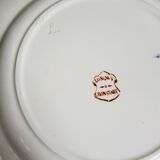 Set of Five Antique French Ceramic Plates with Birds and Flowers - Longwy - late XIX century