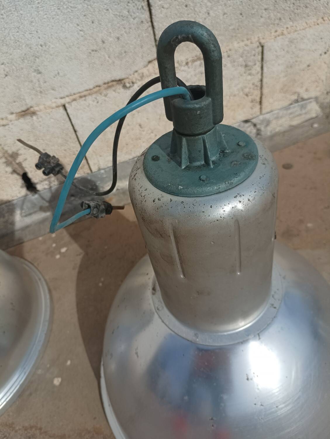 Lampe industrielle XL en aluminium