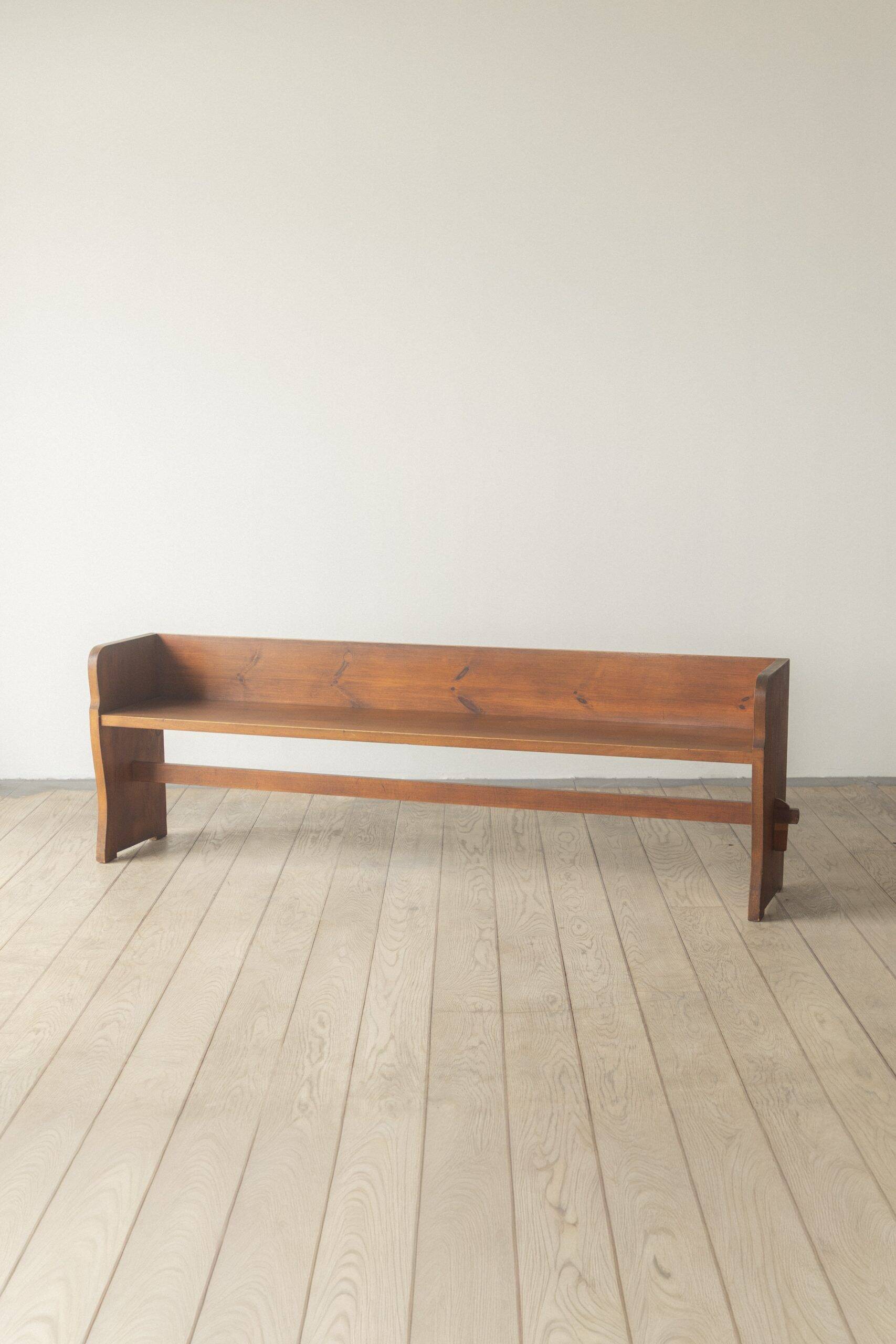 Solid pine bench