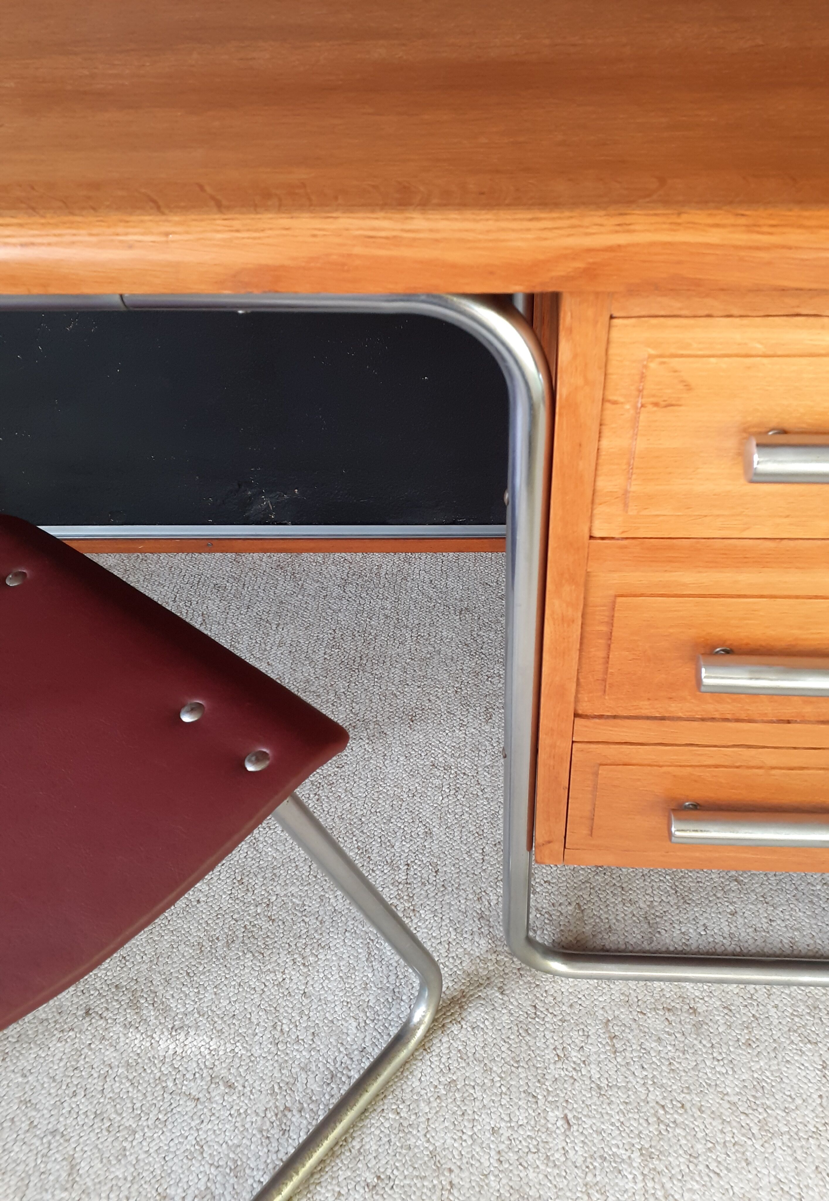 Tubular desk and bauhaus chair circa 1930