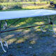 Table Top Carrara marble base wrought iron