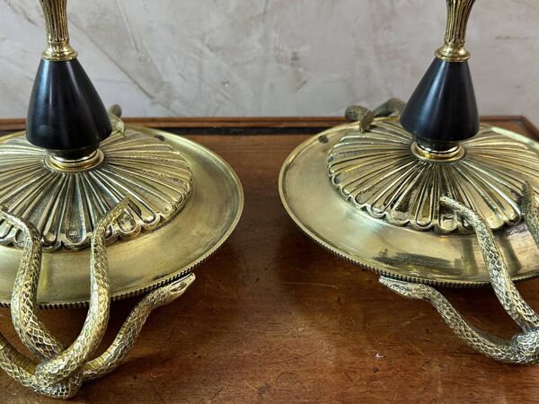 Paire de cassolettes de pharmacie