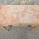 Ancienne console Art Déco - Hêtre et marbre rose - Table d'appoint