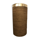 Umbrella wicker and brass