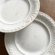2 Creil and Montereau white plates