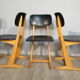 Set of 5 adult Casala chairs 60s