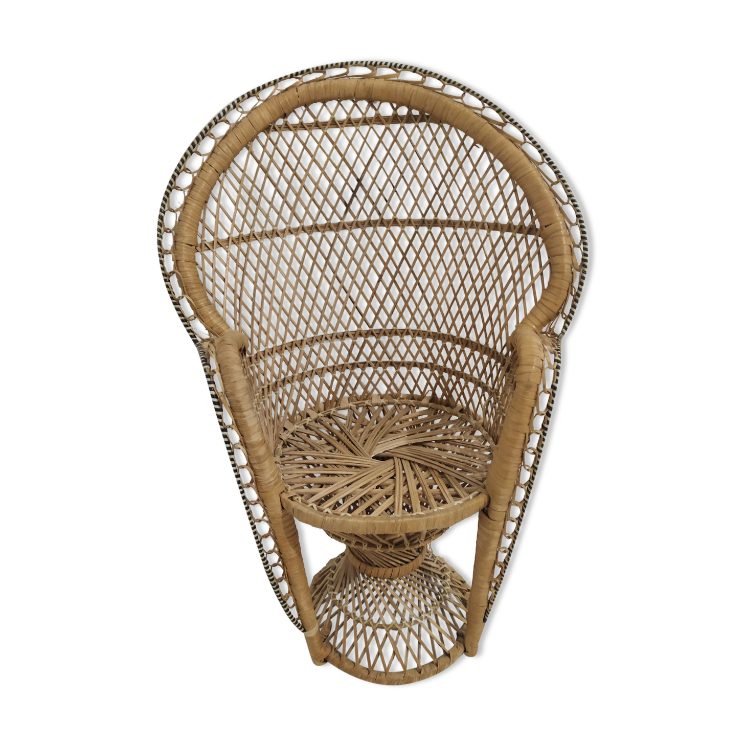 Miniature wicker chair "Emmanuelle" style