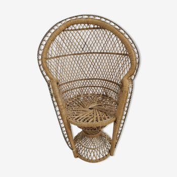 Miniature wicker chair "Emmanuelle" style