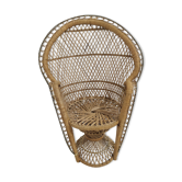 Miniature wicker chair "Emmanuelle" style