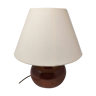 Lampe en céramique marron