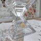 Set of 2 vintage Cristal d'Arques candlesticks