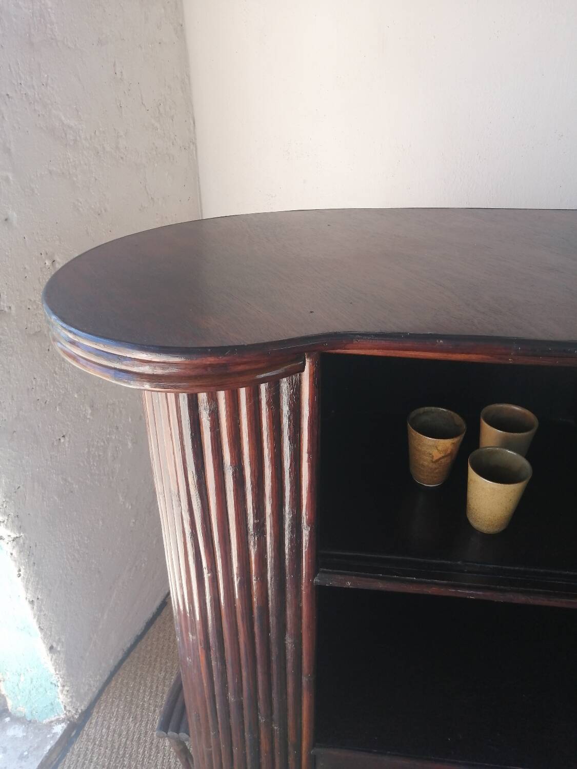 Bamboo and rattan tiki bar, 1940