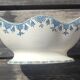Antique sauce boat Terre de Fer Clairefontaine Model Doullens blue Vintage