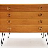 1960s Upcycled Oak Chest of Drawers, Denmark