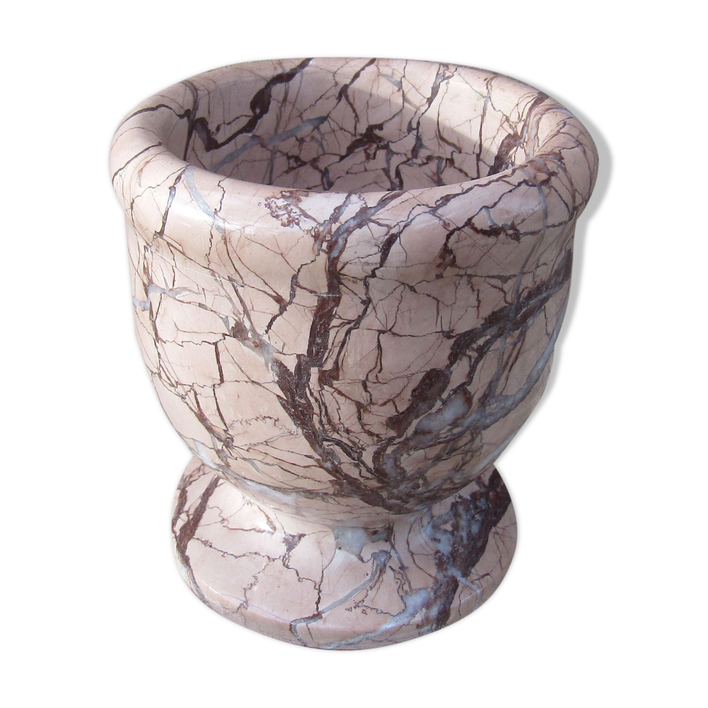 vintage pink marble mortar