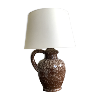 Vintage enamelled ceramic lamp