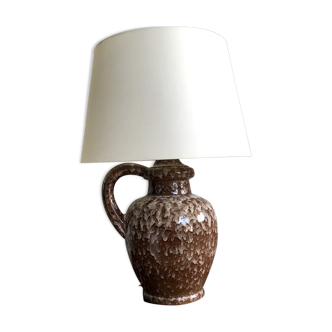 Lampe en céramique émaillée vintage