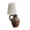 Vintage enamelled ceramic lamp