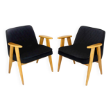 Set of Model 366 Armchairs by Józef Chierowski, Poland, 1960s