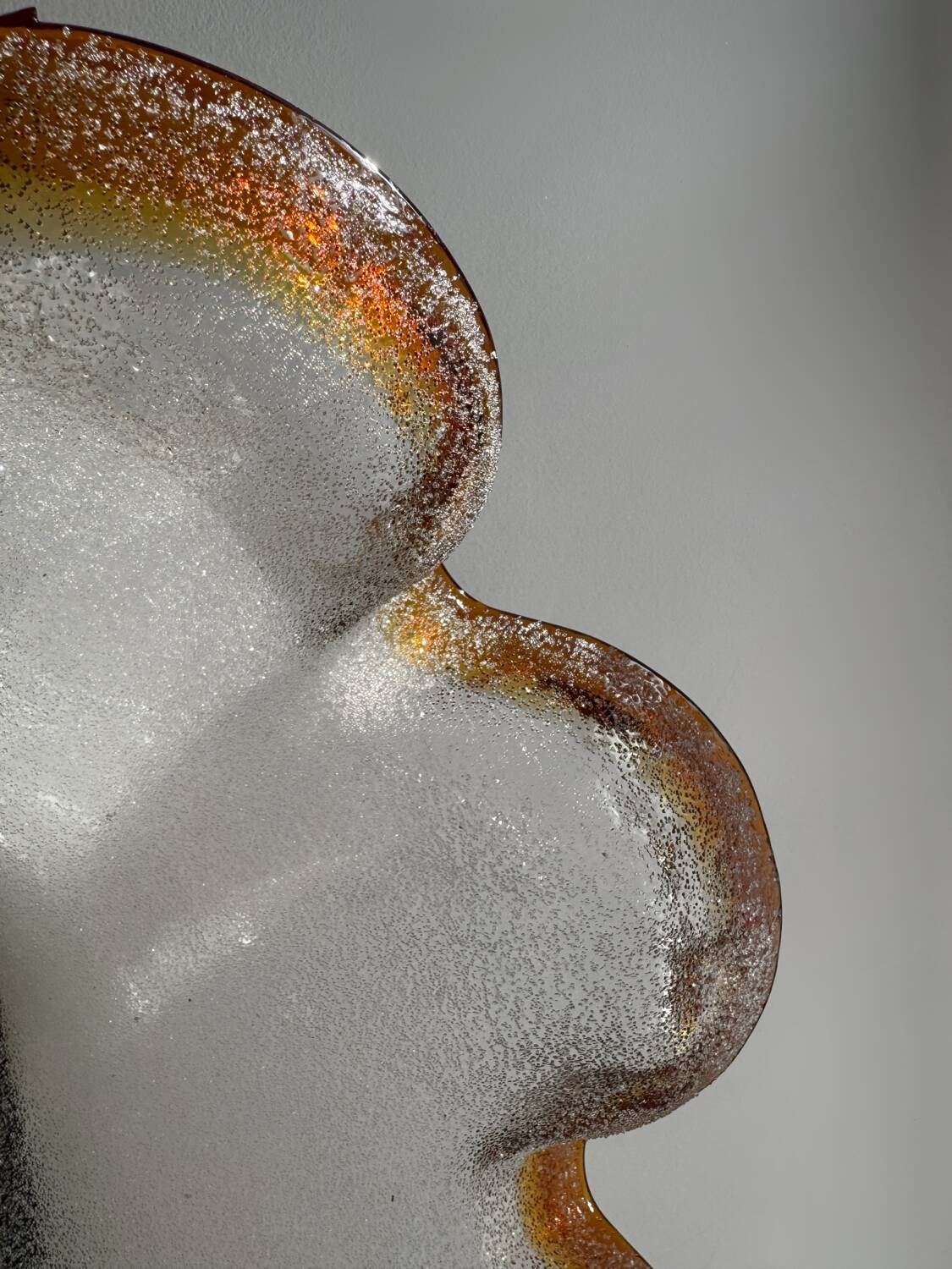 Murano glass flower pendant light from the 70s