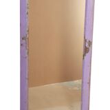 Burmese teak mirror with purple patina