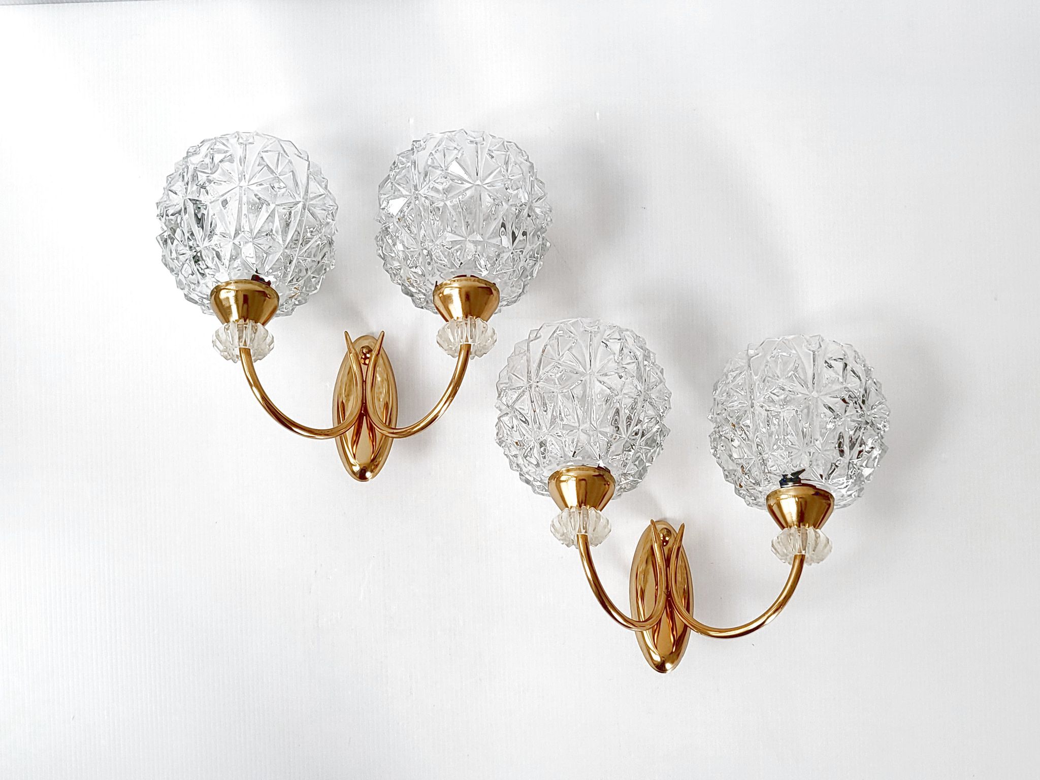 Paire d'appliques 1950 vintage