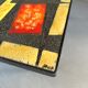 Table basse mid-century, teck, acier et pierre de lave