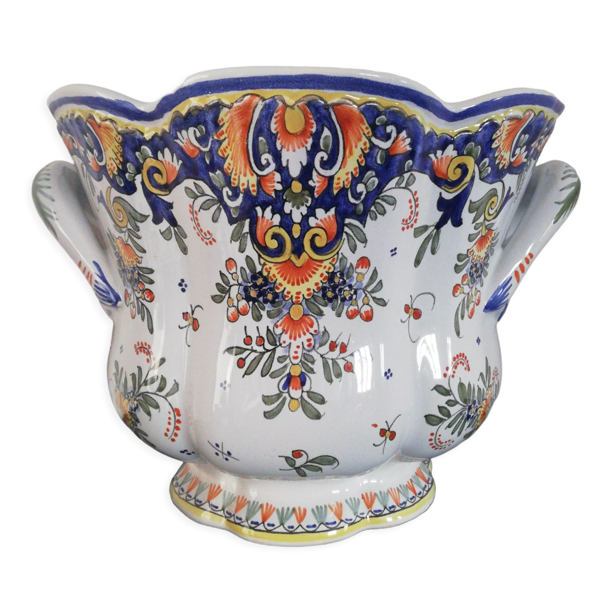 Earthenware pot cover Décor Desvres handmade AD